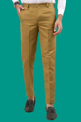 VX9 Regular Fit Men Khaki Trousers