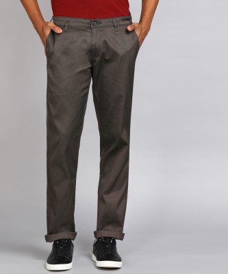 METRONAUT Slim Fit Men Cotton Blend Brown Trousers