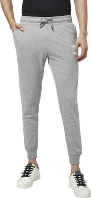 PEOPLE Slim Fit Men Grey Trousers