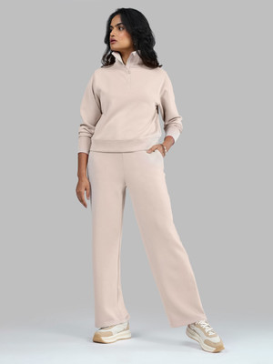 BlissClub Straight Fit Women Beige Trousers