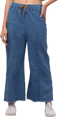 Aceola Relaxed Women Blue Trousers