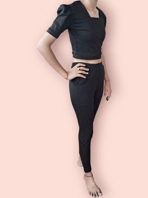 SP FASHION Relaxed Women Black Trousers