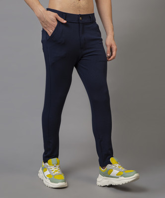 DriftLayer Regular Fit Men Dark Blue Trousers