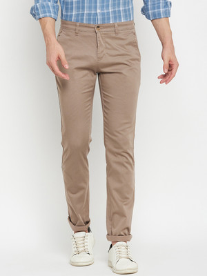 CANTABIL Regular Fit Men Brown Trousers