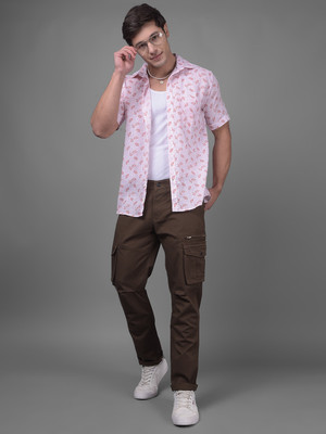 CRIMSOUNE CLUB Slim Fit Men Brown Trousers