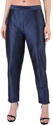 MSAD Regular Fit Women Dark Blue Trousers