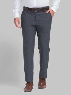 Raymond Regular Fit Men Grey Trousers