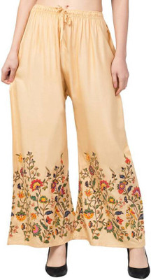SHENEXAS Regular Fit Women Beige Trousers