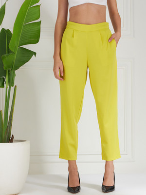 ATHENA Regular Fit Women Green Trousers