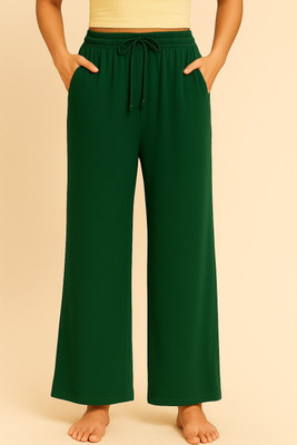 BELSHY Regular Fit Women Green Trousers