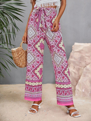 KOTTY Regular Fit Women Multicolor Trousers