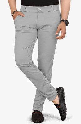 shiwami Regular Fit Men Grey Trousers