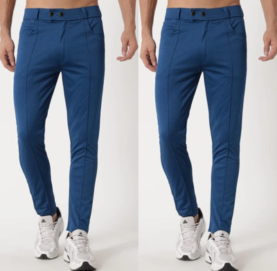 ynam Regular Fit Men Blue Trousers