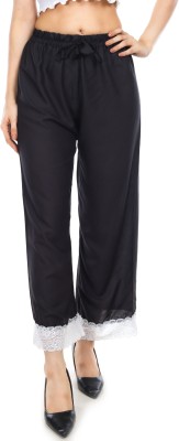 palazzo Relaxed Women Black Trousers