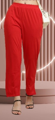 CANIDAE Regular Fit Women Red Trousers