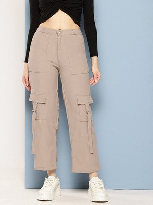 METRONAUT Regular Fit Women Beige Trousers