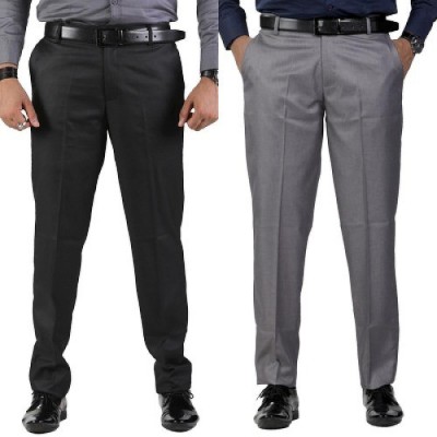 SAM & JACK Relaxed Men Black, Grey Trousers