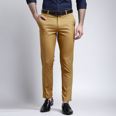 AXOLOTL Regular Fit Men Khaki Trousers
