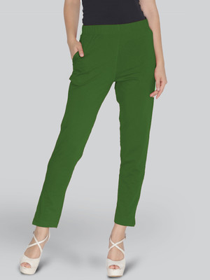 Lyra Regular Fit Women Green Trousers