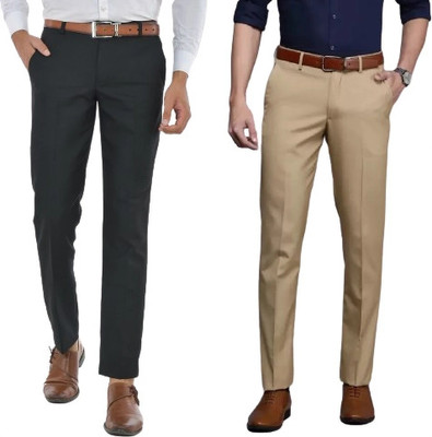 Macberrys Regular Fit Men Multicolor Trousers