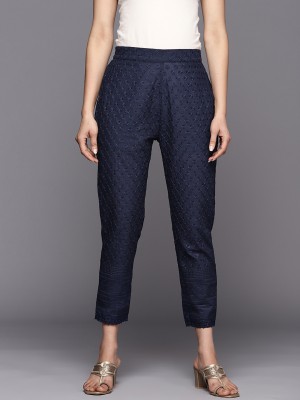 LIBAS Regular Fit Women Blue Trousers