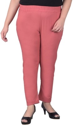 Comfort Lady Comfort Fit Women Pink Trousers