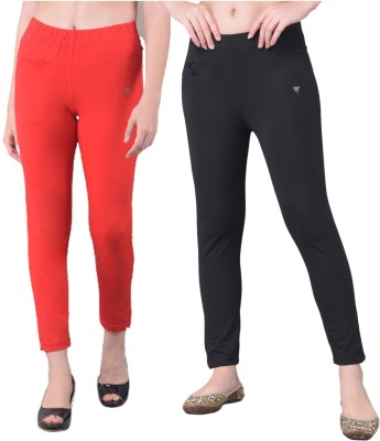 Comfort Lady Relaxed Women Red, Black Trousers