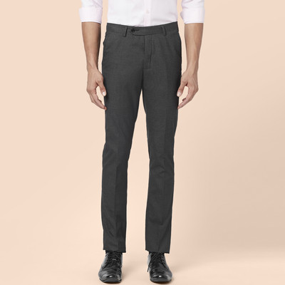 Byford by Pantaloons Slim Fit Men Grey Trousers