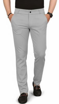 Mehrang Regular Fit Men Grey Trousers