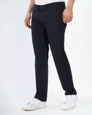 white apple jns Regular Fit Men Black Trousers