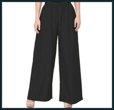 Adhiva Regular Fit Women Black Trousers