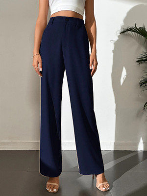 Toochki Relaxed Women Dark Blue Trousers