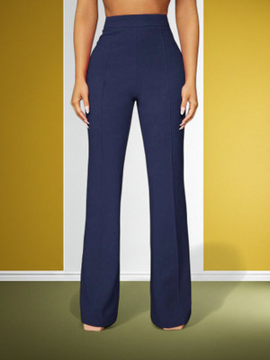 nitafashion Comfort Fit, Regular Fit Women Dark Blue Trousers