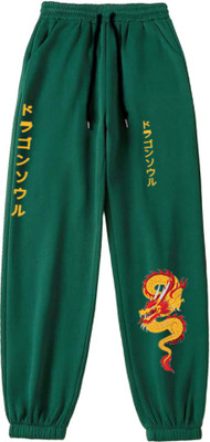 Shayash Graphic Print Women Green Track Pants