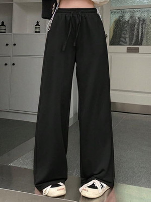 IMSA MODA Loose Fit Women Black Trousers
