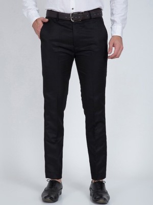 JOYTI Regular Fit Men Black Trousers