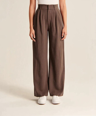 BLUELOCK Regular Fit Women Brown Trousers