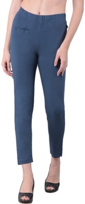 Comfort Lady Regular Fit Women Dark Blue Trousers