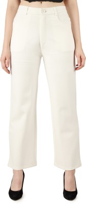 REPUBLIC OF CURVES Regular Fit Women White Trousers