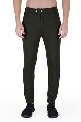 Raienterprises Slim Fit Men Green Trousers