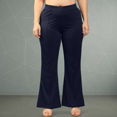 HouseOfCommon Loose Fit Women Dark Blue Trousers