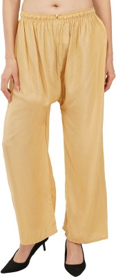 Niddleman Fashion India Regular Fit Women Yellow Trousers