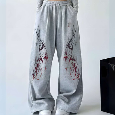 SIXTEENLINES Graphic Print Women Grey Track Pants