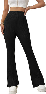Sugathari Slim Fit Women Black Trousers