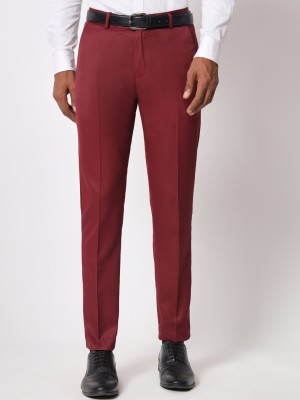 aristitch Regular Fit Men Maroon Trousers