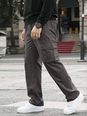 Leriya Fashion Regular Fit Men Grey Trousers