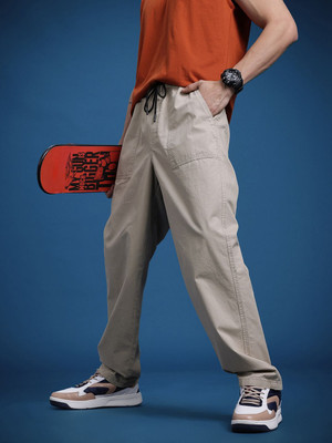 Roadster Relaxed Men Beige Trousers