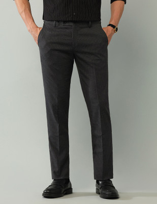 ARROW Regular Fit Men Grey Trousers
