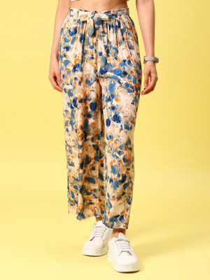 V-MART Regular Fit Women Beige Trousers