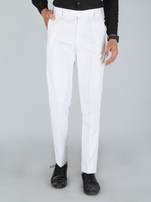 Labhanshi Creation Regular Fit Men White Trousers